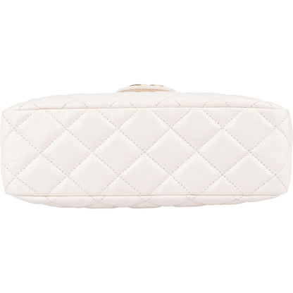 Chanel Quilted Leather Small Wavy CC Crossbody Bag