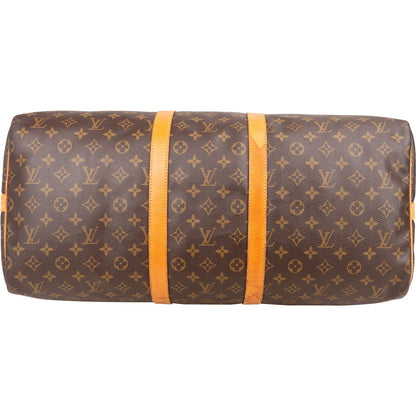 Louis Vuitton Monogram Canvas Keepall 55 Bandoulière Travel Bag