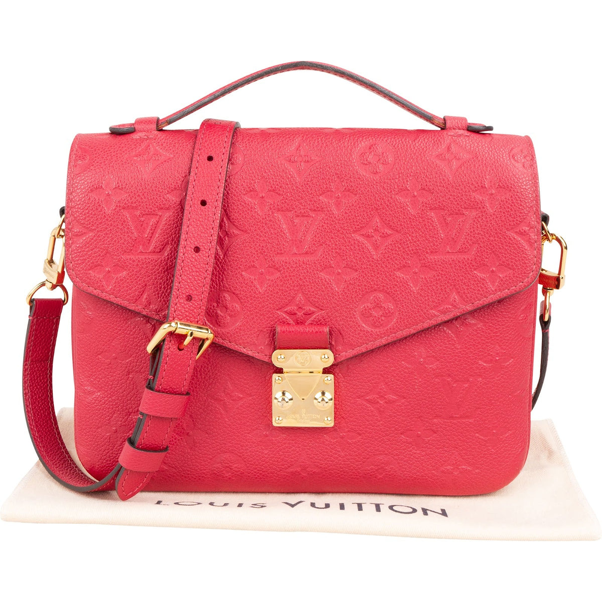 Louis Vuitton Leather Monogram Empreinte Pochette Métis Handbag