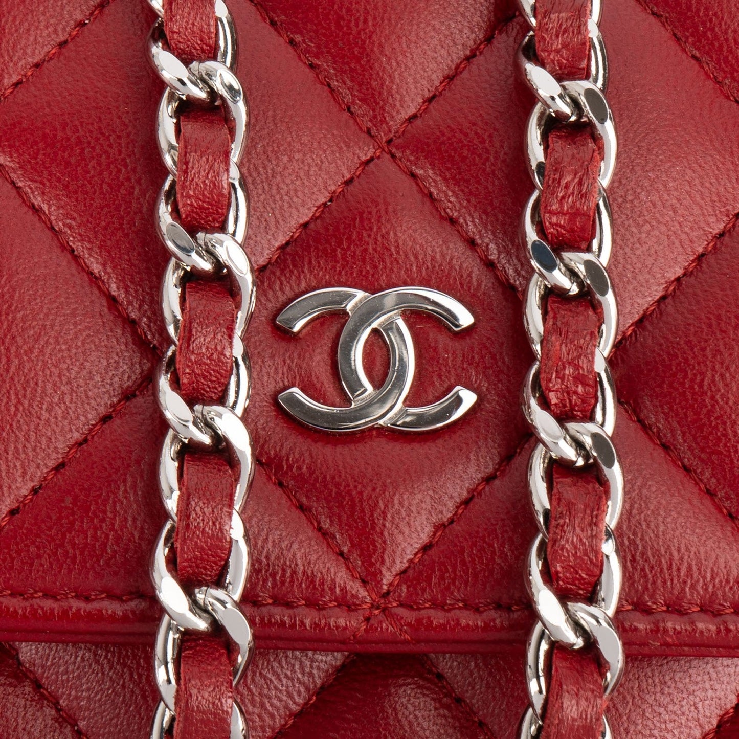 Chanel Quilted Lambskin Wallet On Chain Crossbody Bag