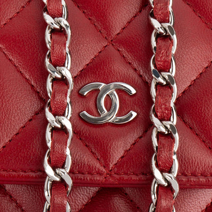 Chanel Quilted Lambskin Wallet On Chain Crossbody Bag