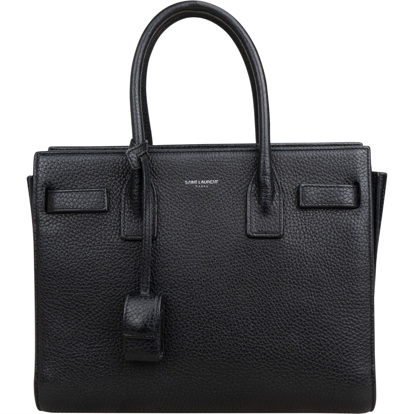 Saint Laurent Grained Leather Sac de Jour Handbag