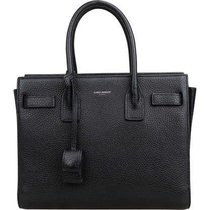 Saint Laurent Grained Leather Sac de Jour Handbag