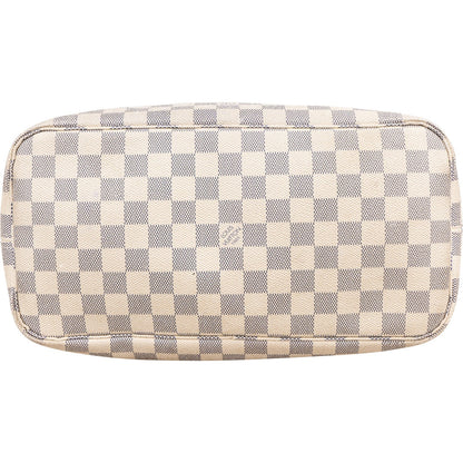 Louis Vuitton Monogram Damier Azur Neverfull MM Shoulder Bag