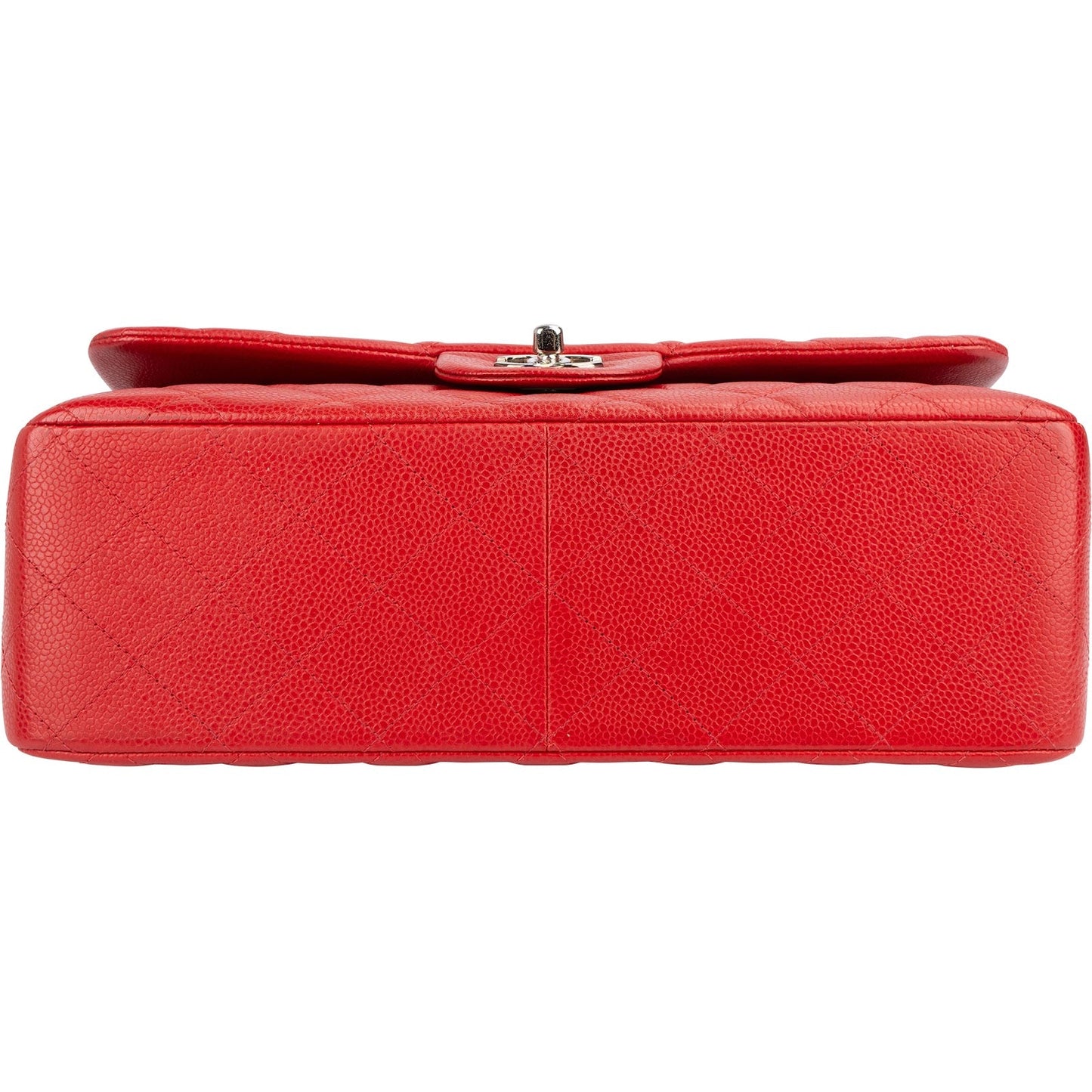 Chanel Quilted Caviar Leather Jumbo Double Flap Crossbody Bag