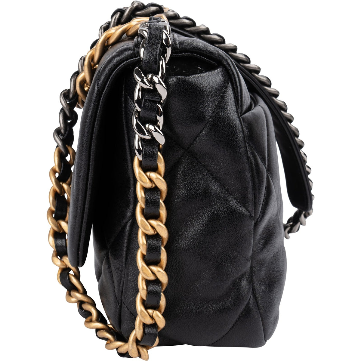 Chanel 19 Quilted Lambskin Medium Single Flap Crossbody Bag