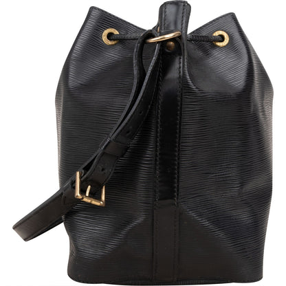 Louis Vuitton Noir Epi Leather Sac Noé Petit Shoulder Bag