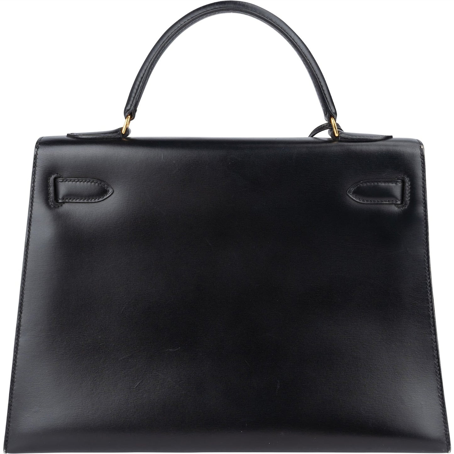 Hermès Noir Box Calf Kelly 32 Sellier Handbag