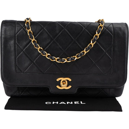 Chanel Quilted Lambskin 24K Gold Single Flap Crossbody Bag