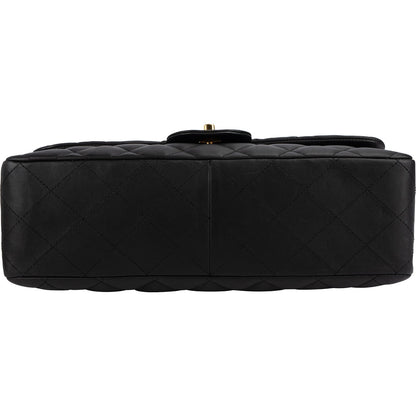 Chanel Quilted Lambskin Jumbo Single Flap Shoulder Crossbody Bag