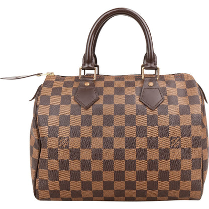 Louis Vuitton Monogram Damier Ebene Speedy 25 Handbag