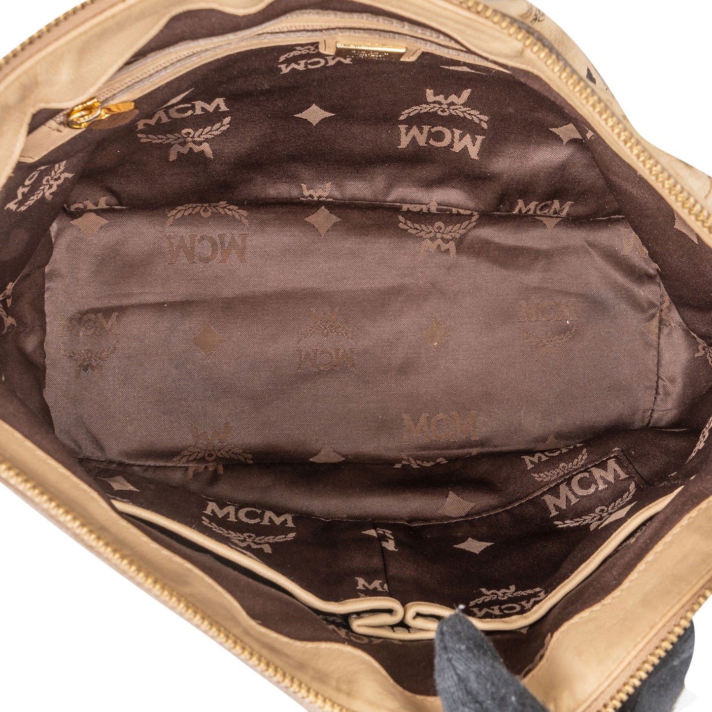 MCM Monogram Visetos Satchel Tote Handbag