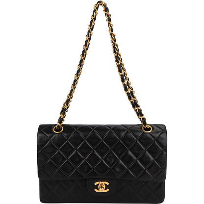 Chanel Quilted Lambskin 24K Medium Double Flap Shoulder Bag