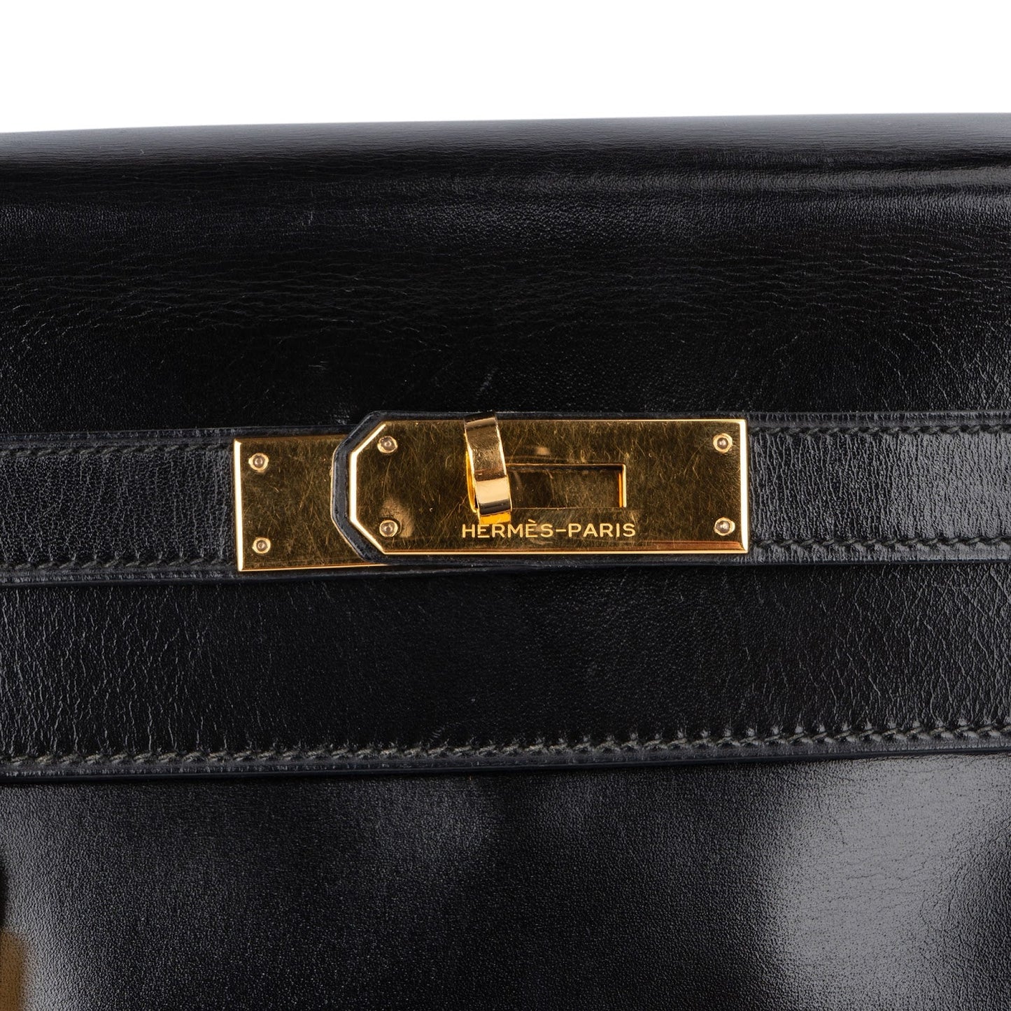 Hermès Box Calfskin Kelly 32 Retourne Handbag