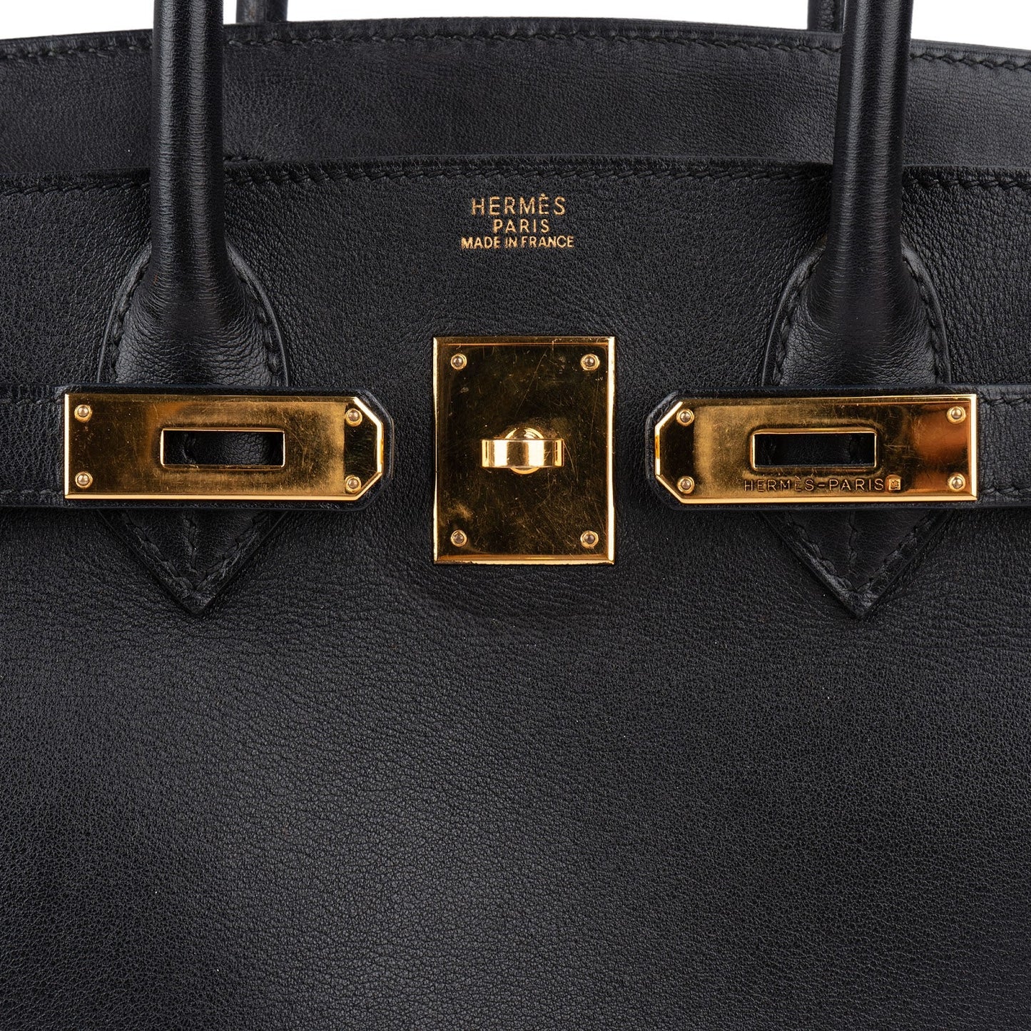 Hermès Noir Swift Leather Birkin 30 Handbag