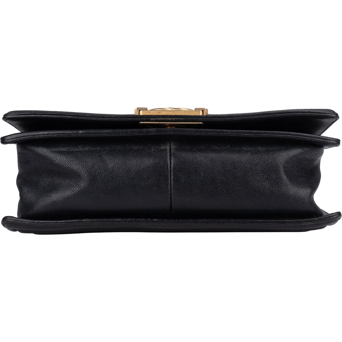 Chanel Quilted Caviar Leather Medium Boy Single Flap Crossbody Bag