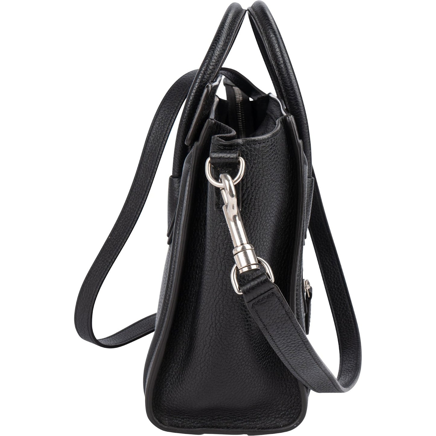 Celine Grained Leather Luggage Nano Crossbody Handbag
