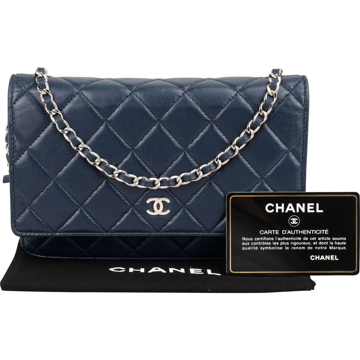Chanel Quilted Lambskin Wallet On Chain Crossbody Bag
