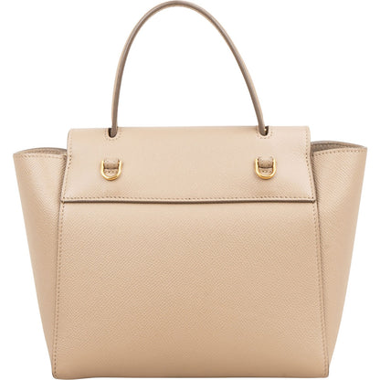 Celine Beige Grained Leather Belt Nano Handbag