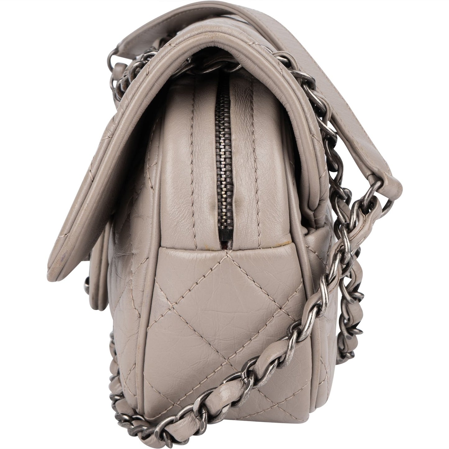 Chanel Quilted Leather Single Flap Crossbody Bag
