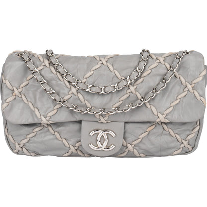 Chanel Leather Ultra Stitch Single Flap Shoulder Bag