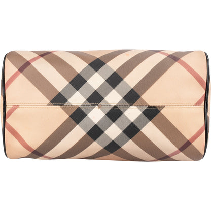 Burberry Nova-Check Monogram Boston Handbag