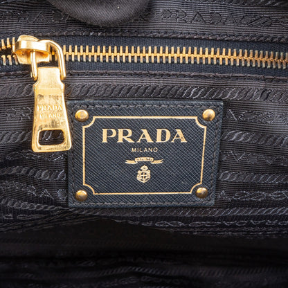 Prada Tessuto Saffiano Leather Tote Shoulder Bag