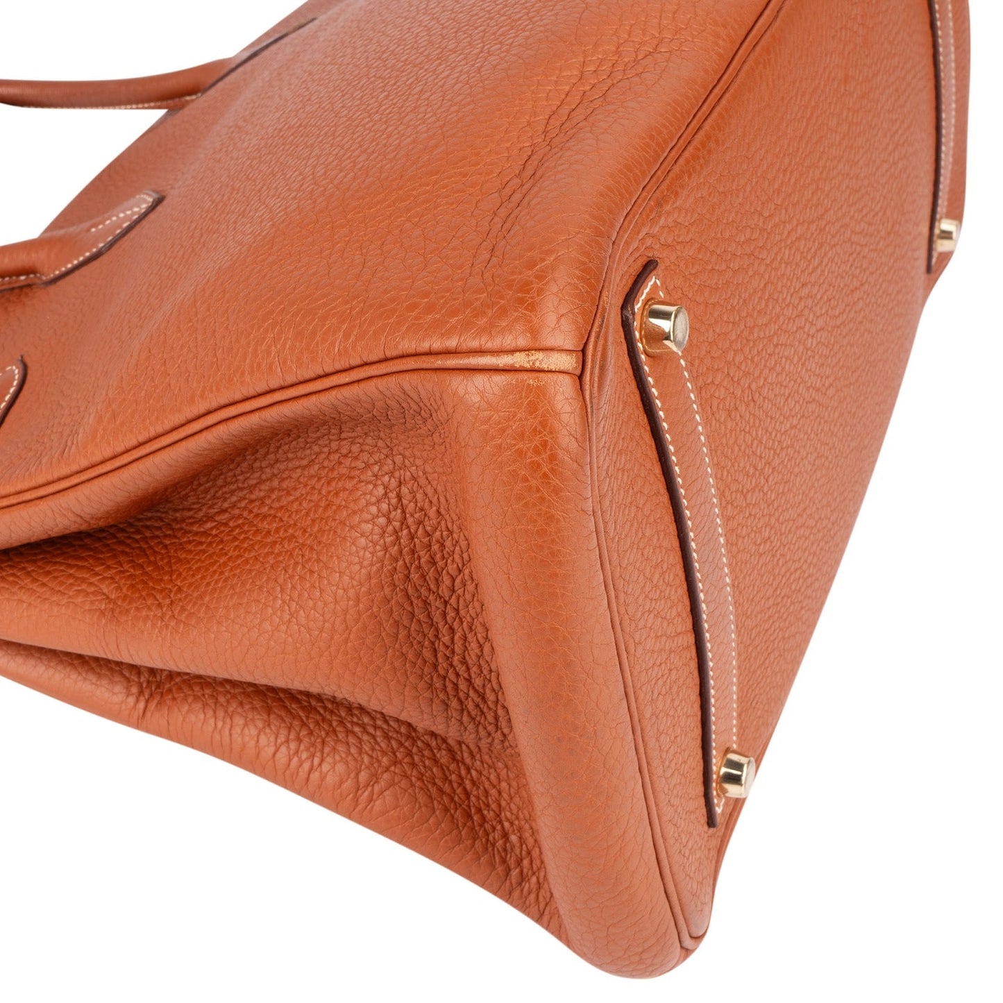 Hermès Brun Fjord Leather Birkin 35 Handbag