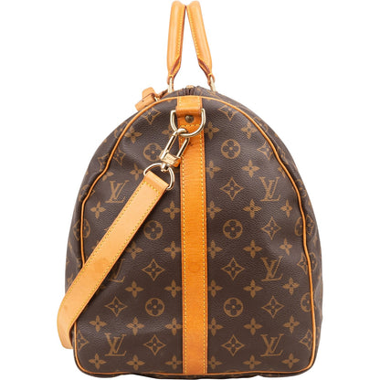 Louis Vuitton Monogram Canvas Keepall 55 Bandoulière Travel Bag