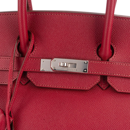 Hermès Epsom Leather Palladium Palladium Birkin 35 Handbag