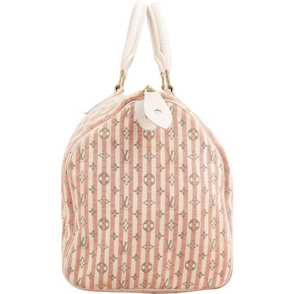 Louis Vuitton Monogram Mini Lin Croisette Speedy 30 Handbag