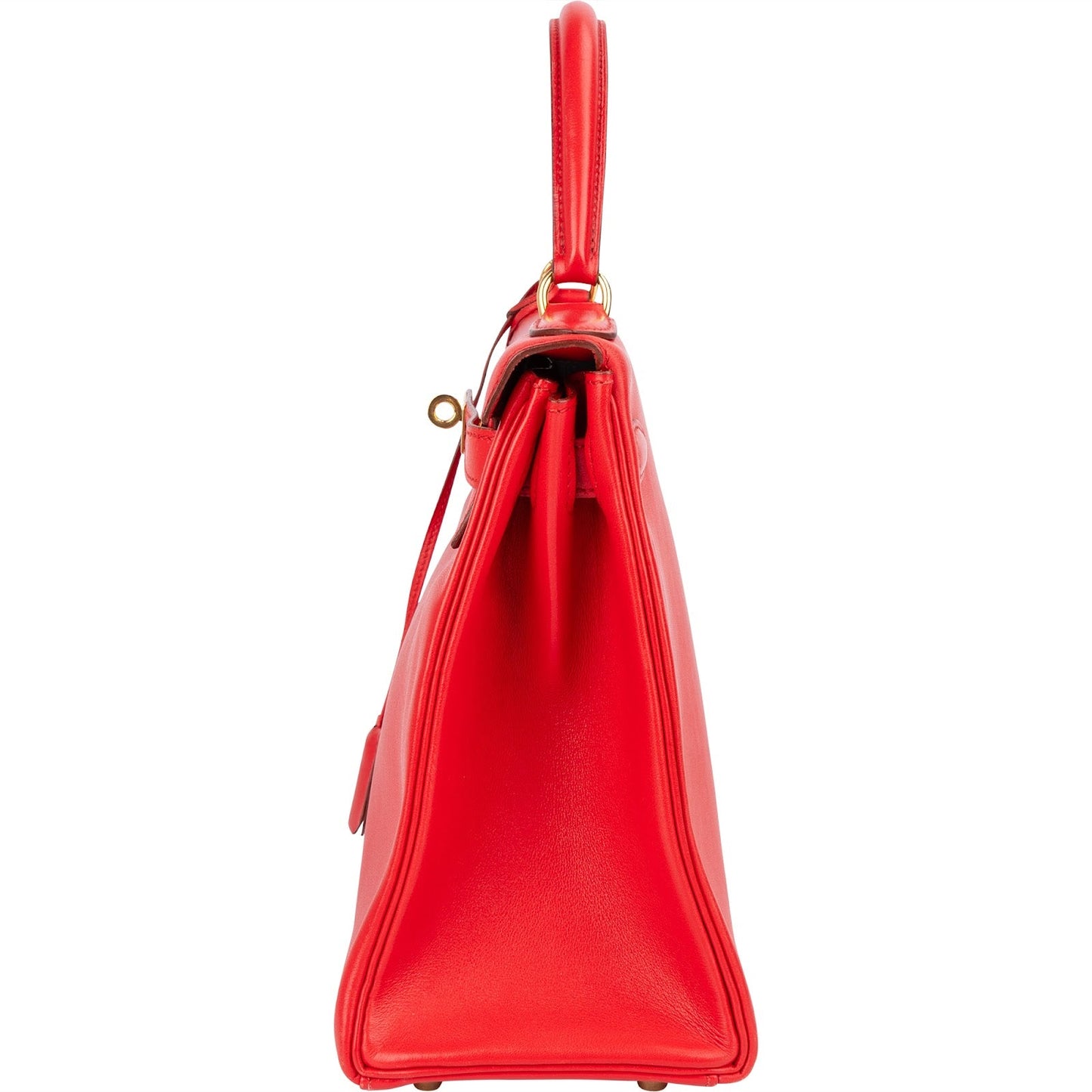 Hermès Rouge Swift Leather Kelly 28 Handbag