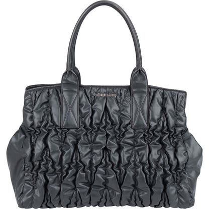 Miu Miu Grey Matelassé Nappa Leather Tote Handbag