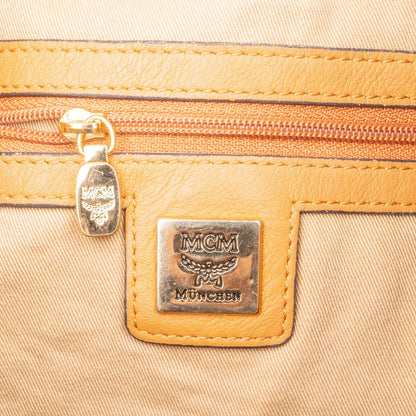 MCM Monogram Visetos Drawstring Bucket Crossbody Bag