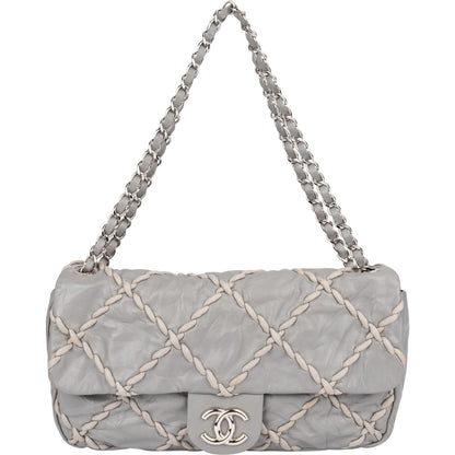 Chanel Leather Ultra Stitch Single Flap Shoulder Bag