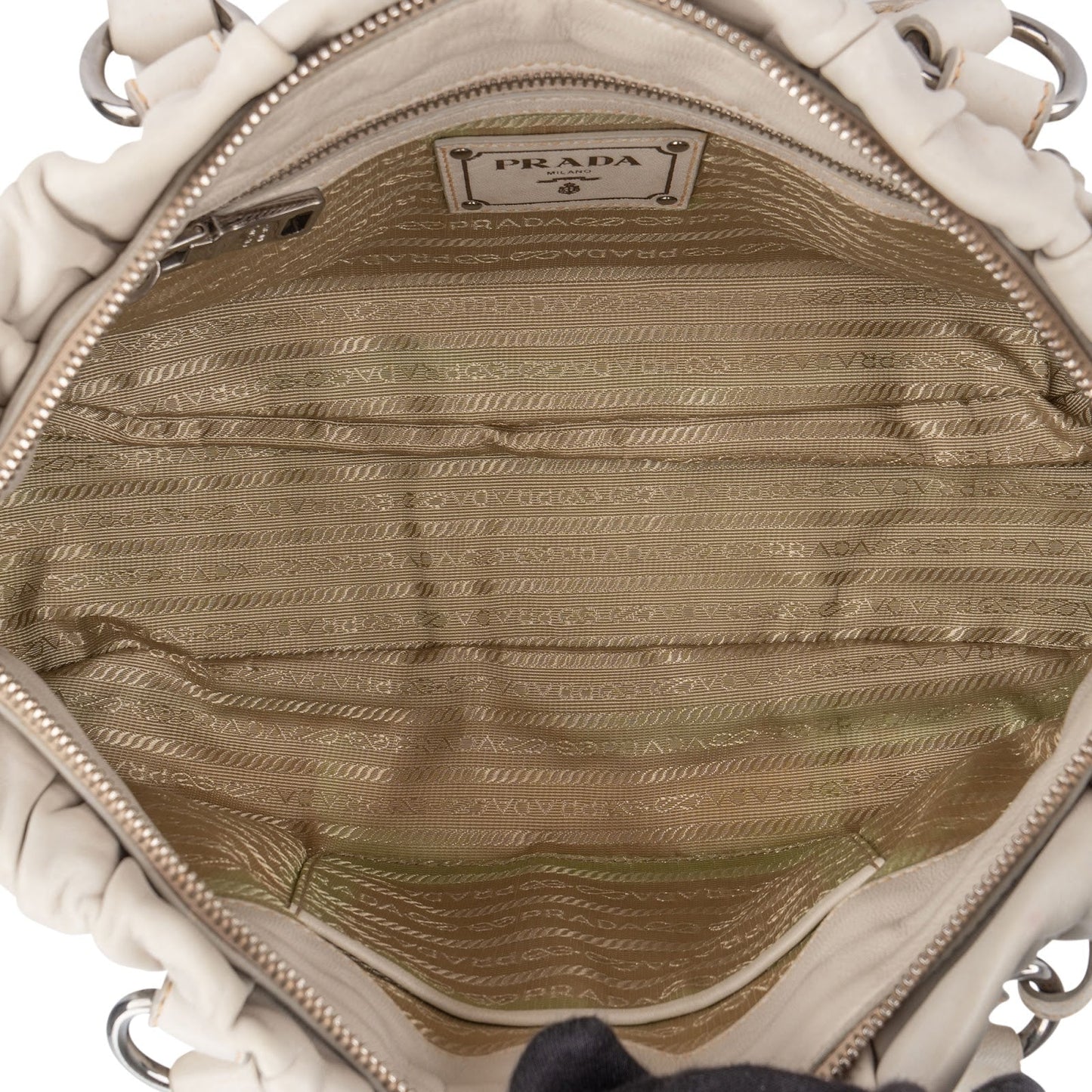 Prada Nappa Gaufre Leather Satchel Handbag