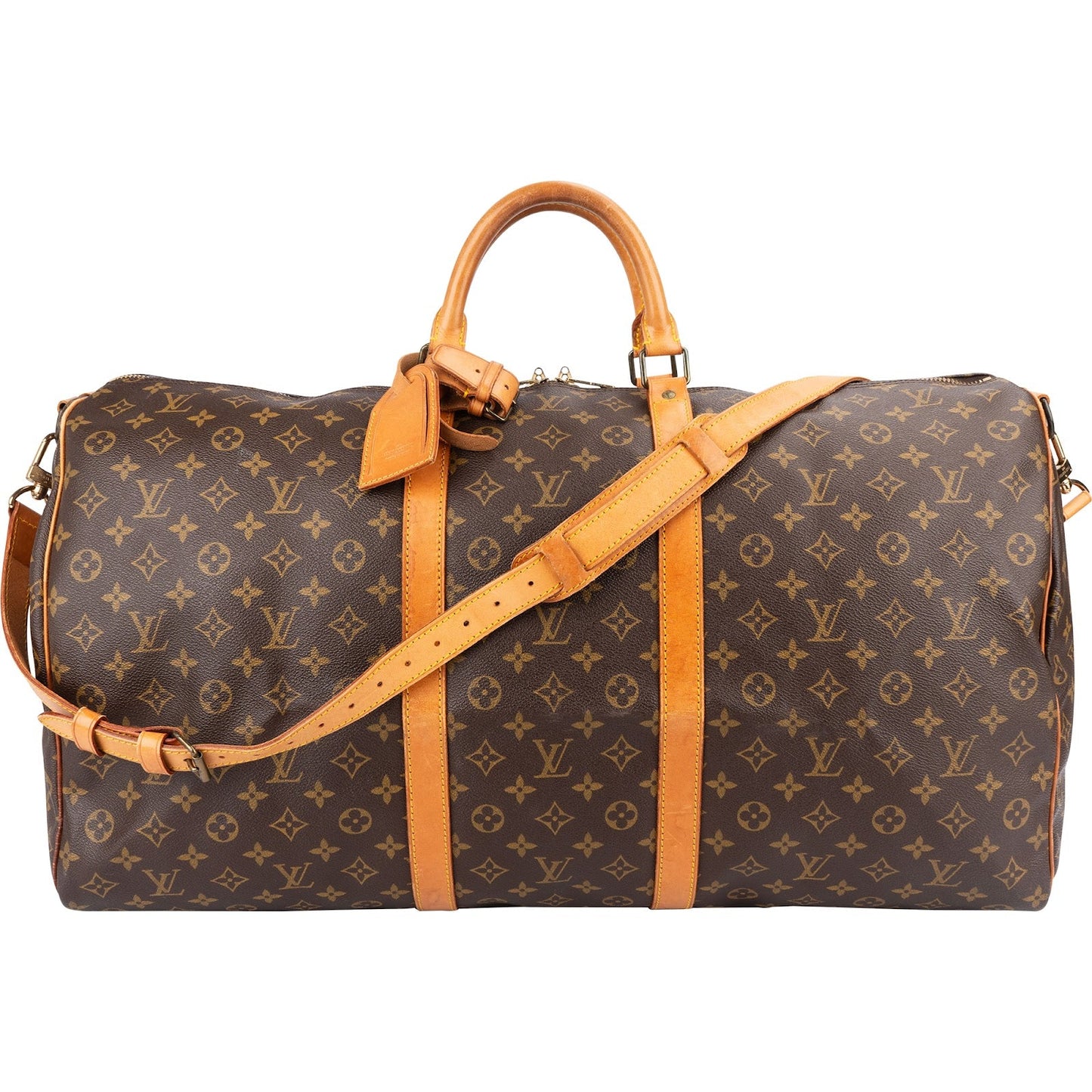 Louis Vuitton Monogram Canvas Keepall 60 Bandoulière Travel Bag