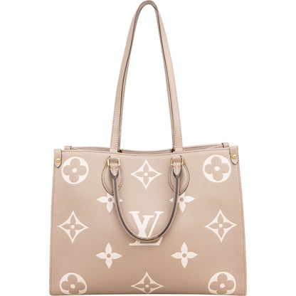 Louis Vuitton Leather Monogram Giant OnTheGo MM Handbag