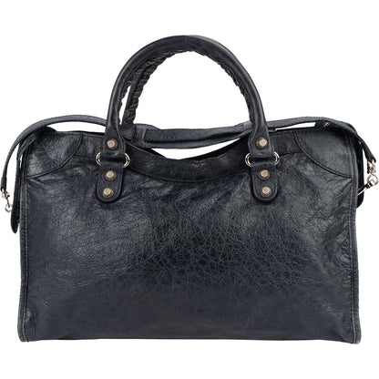Balenciaga Dark Blue Leather City Handbag