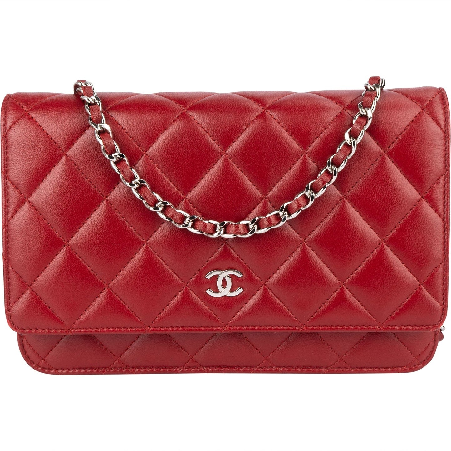 Chanel Quilted Lambskin Wallet On Chain Crossbody Bag
