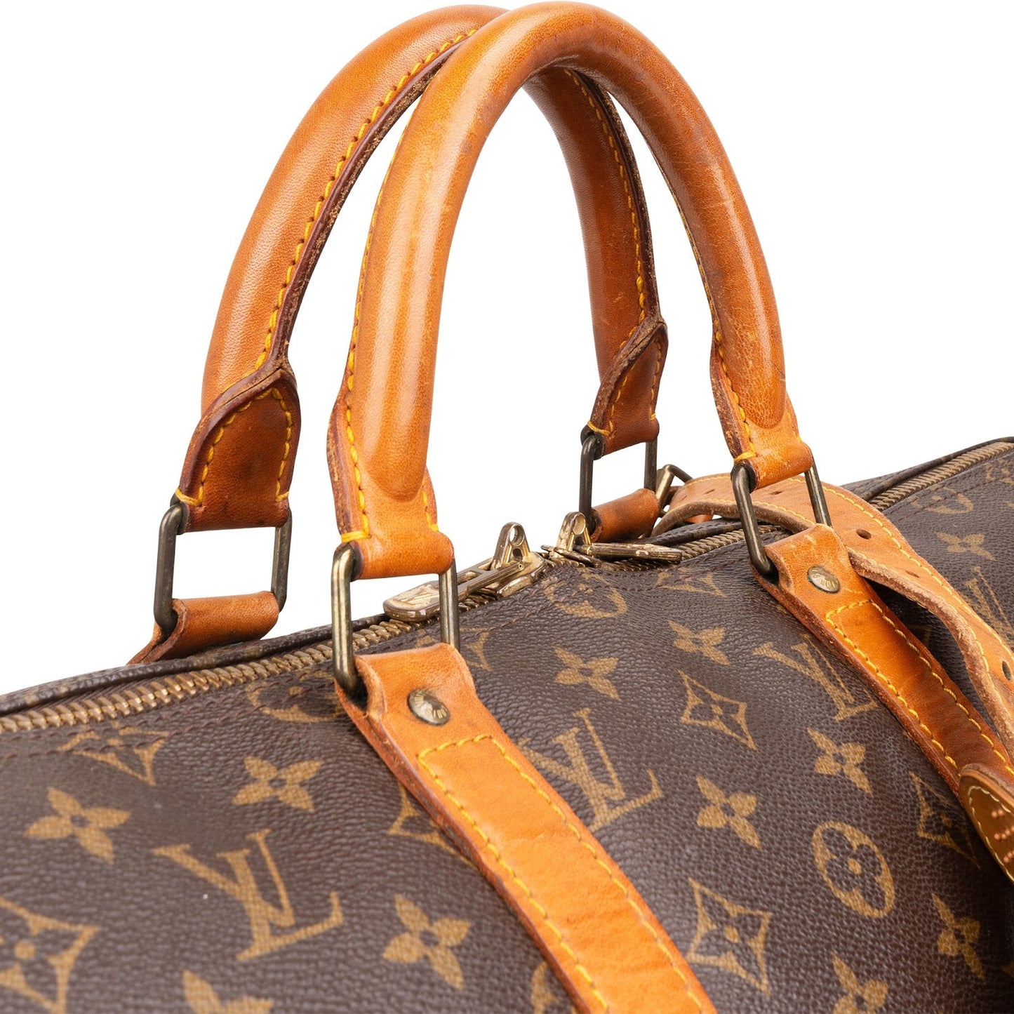 Louis Vuitton Monogram Canvas Keepall 50 Bandoulière Travel Bag