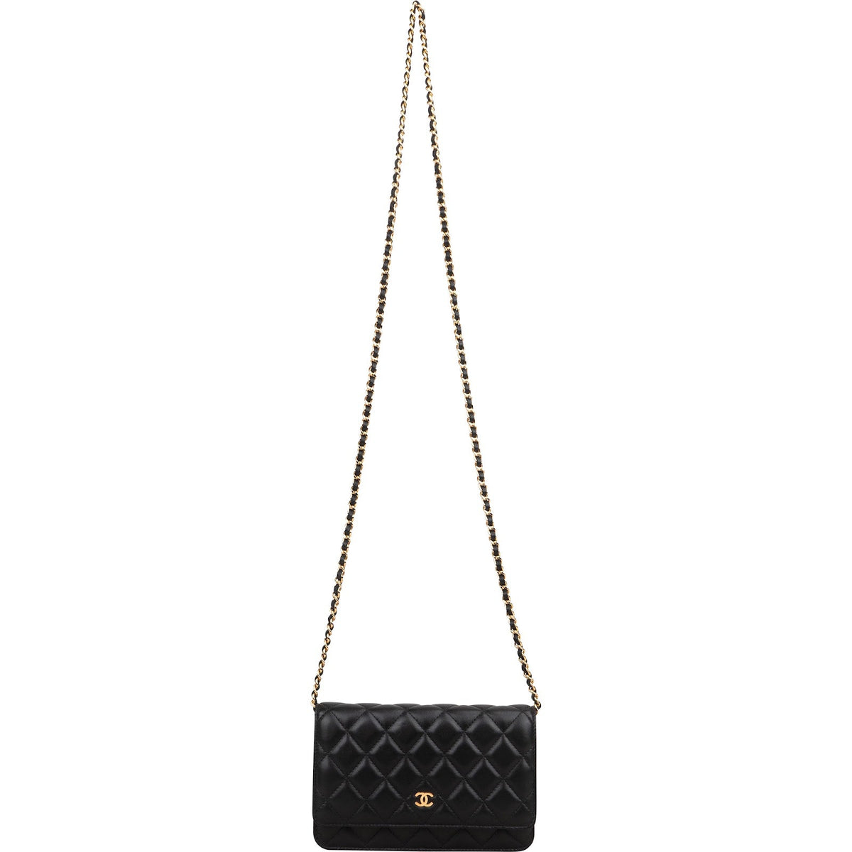 Chanel Quilted Lambskin Wallet on Chain Crossbody Bag
