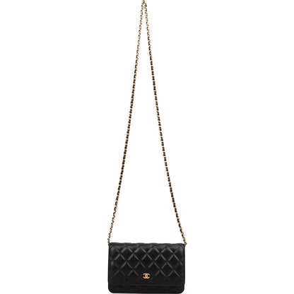 Chanel Quilted Lambskin Wallet on Chain Crossbody Bag