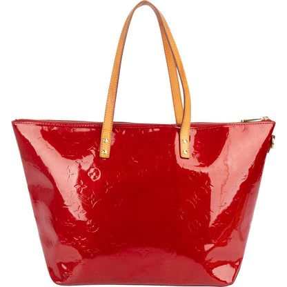 Louis Vuitton Rouge Vernis Monogram Bellevue MM Handbag