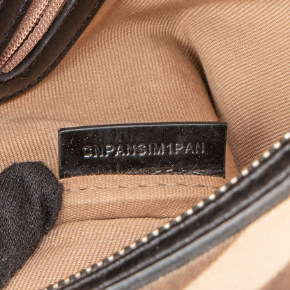 Burberry Nova-Check Monogram Boston Handbag