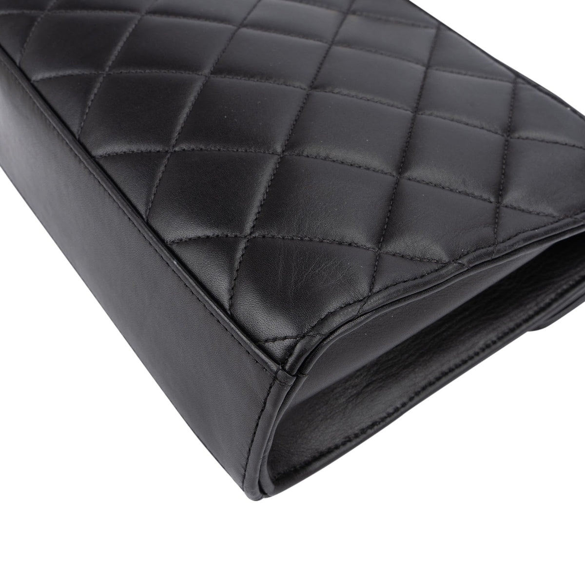 Chanel Quilted Lambskin 24K Gold Single Flap Crossbody Bag
