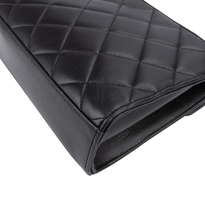 Chanel Quilted Lambskin 24K Gold Single Flap Crossbody Bag