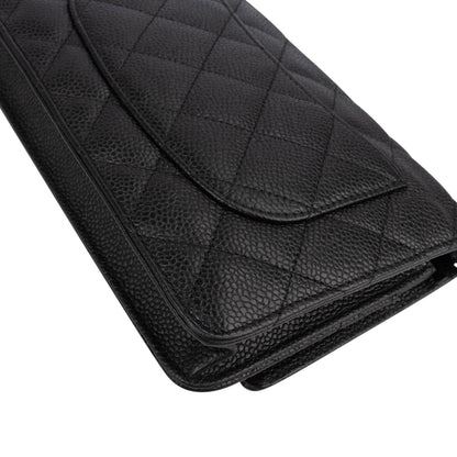 Chanel Quilted Caviar Leather Wallet on Chain Crossbody Bag