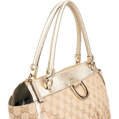 Gucci Monogram GG Canvas Abbey D-Ring Tote Shoulder Bag