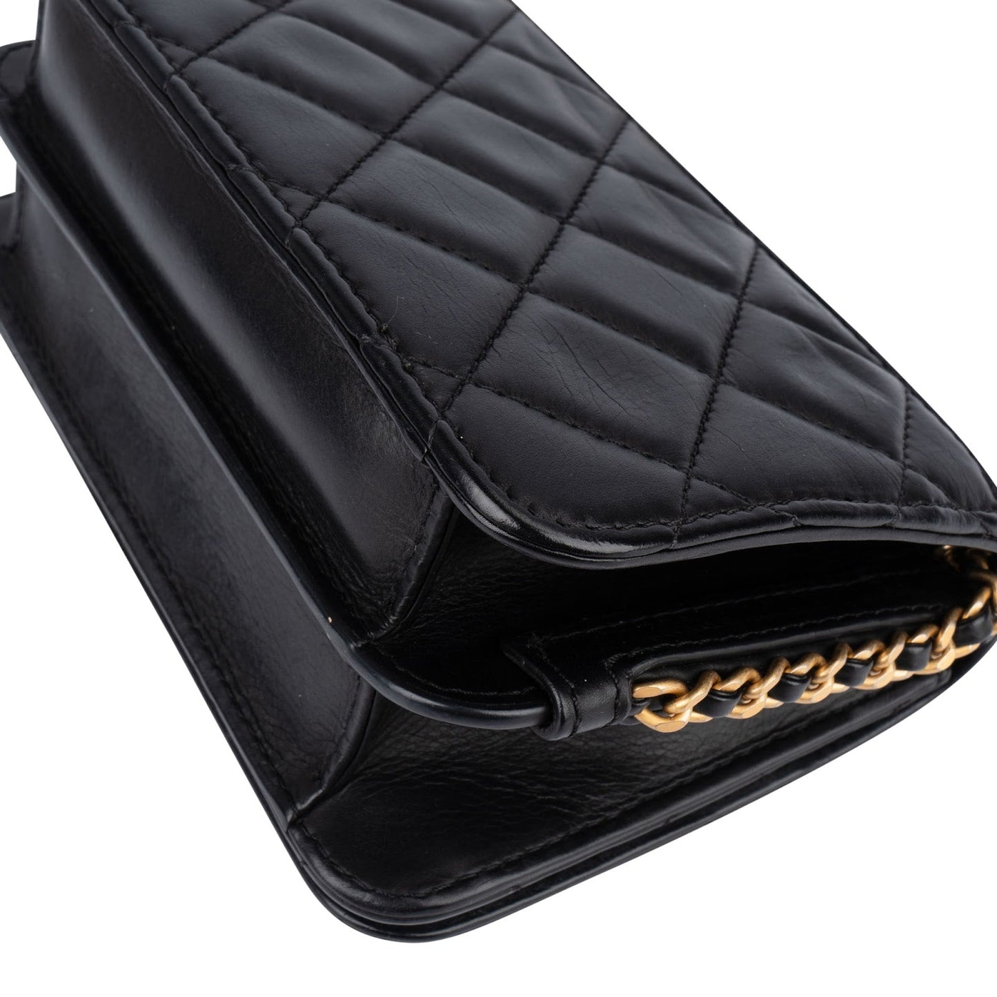 Chanel Quilted Lambskin Mini Rectangular Single Flap Crossbody Bag
